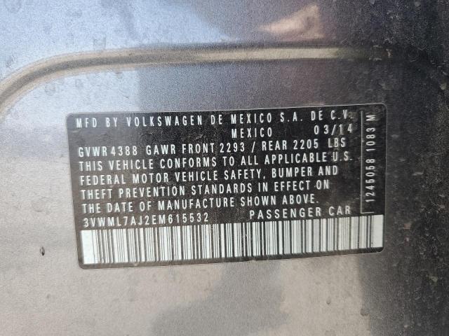 3VWML7AJ2EM615532 - 2014 VOLKSWAGEN JETTA TDI Graphit Foto 14