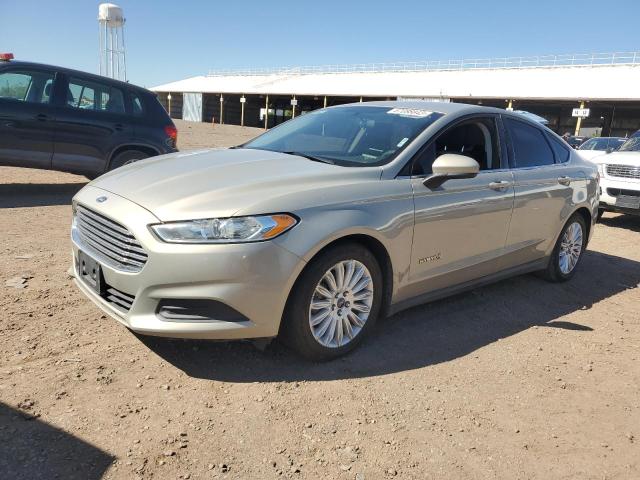 3FA6P0UU6FR145979 - 2015 FORD FUSION S HYBRID GRAY photo 1