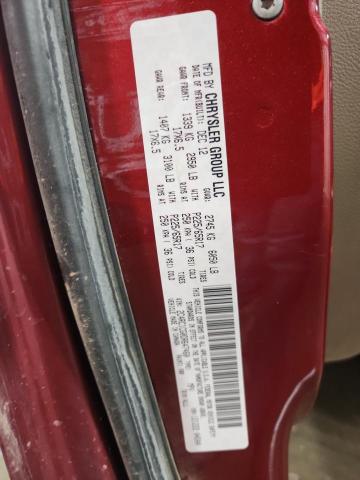 2C4RC1CG0DR647460 - 2013 CHRYSLER TOWN & COU TOURING L RED photo 13