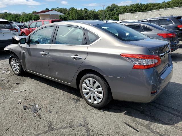 3N1AB7AP9FL635283 - 2015 NISSAN SENTRA S GRAY photo 2