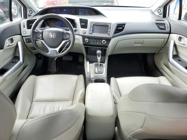 2HGFG3B02CH526314 - 2012 HONDA CIVIC EXL WHITE photo 8