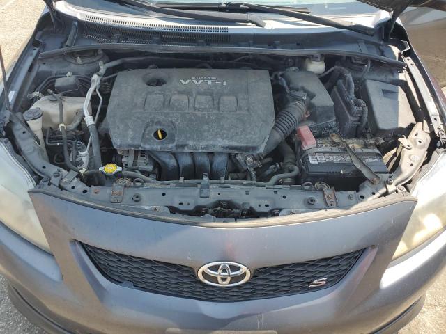 1NXBU4EE4AZ172904 - 2010 TOYOTA COROLLA BASE GRAY photo 11