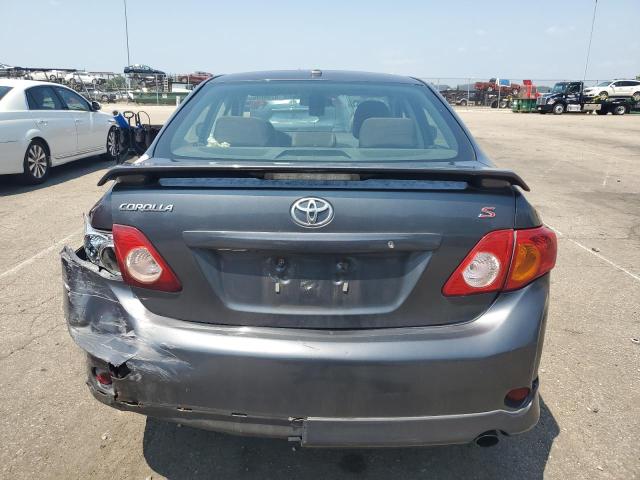 1NXBU4EE4AZ172904 - 2010 TOYOTA COROLLA BASE GRAY photo 6