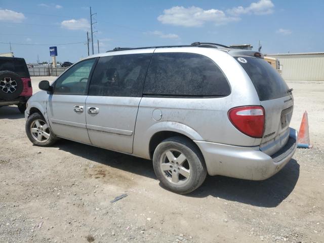 2D4GP44L37R112185 - 2007 DODGE GRAND CARA SXT SILVER photo 2