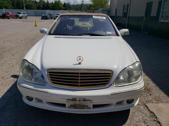 WDBNG70J9YA054811 - 2000 MERCEDES-BENZ S 430 WHITE photo 5