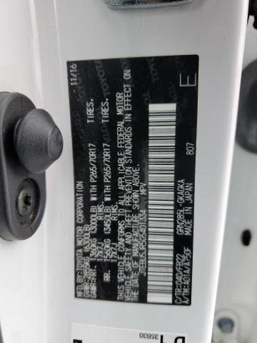 JTEBU5JR5G5401334 - 2016 TOYOTA 4RUNNER SR5/SR5 PREMIUM 白色 照片 13