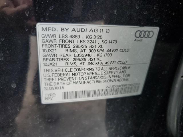 WA1DGAFE8ED012204 - 2014 AUDI Q7 PRESTIGE BLACK photo 12