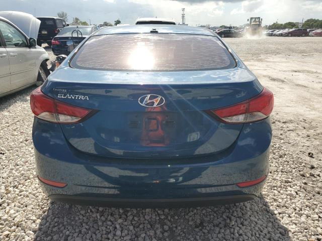 KMHDH4AE0GU649209 - 2016 HYUNDAI ELANTRA SE BLUE photo 6