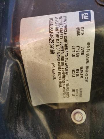 1G8AJ55F46Z209168 - 2006 SATURN ION LEVEL 2 ოქროსფერი ფოტო 12