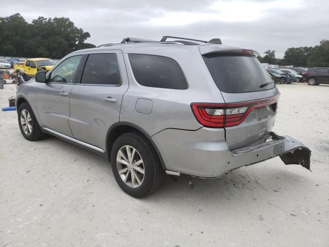 1C4RDJDG8EC576417 - 2014 DODGE DURANGO LIMITED SILVER photo 3