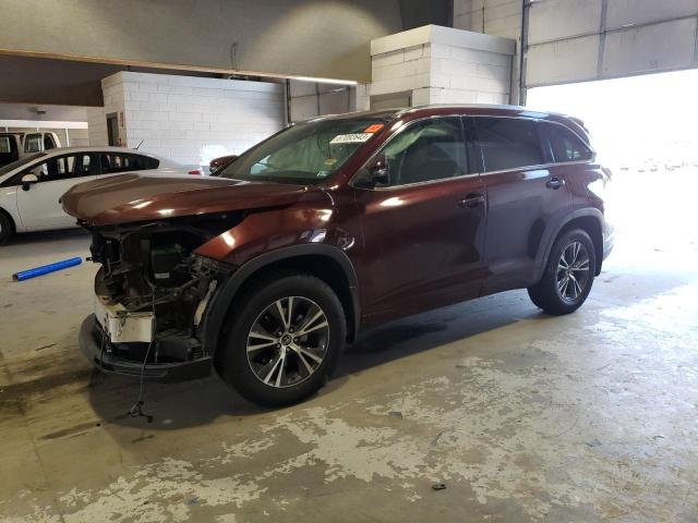 5TDJKRFH7GS314722 - 2016 TOYOTA HIGHLANDER XLE MAROON photo 1