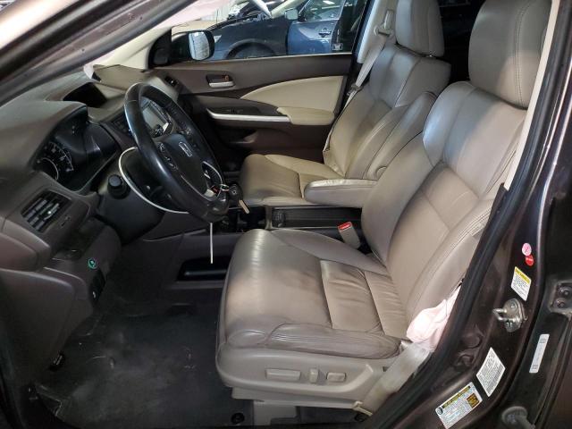 5J6RM4H76CL073214 - 2012 HONDA CR-V EXL BROWN photo 7