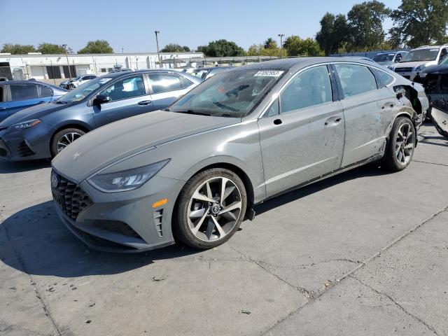 5NPEJ4J27MH082215 - 2021 HYUNDAI SONATA SEL PLUS GRAY photo 1