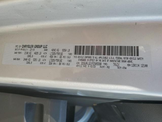 3C6URVJG1FE505598 - 2015 RAM PROMASTER 3500 HIGH ვერცხლისფერი ფოტო 13