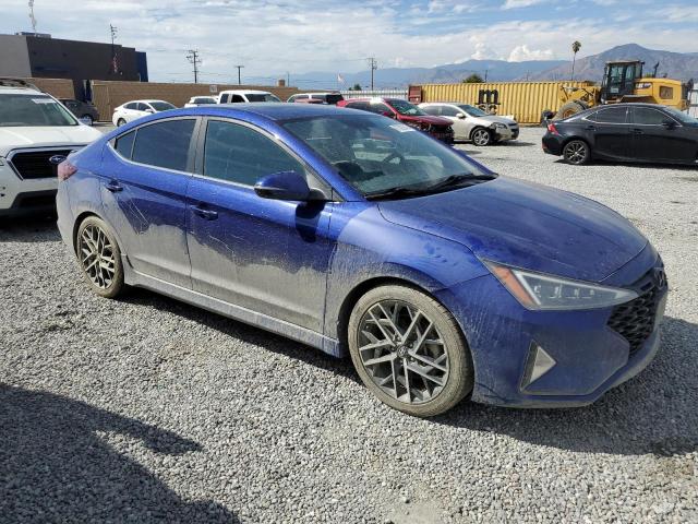 KMHD04LB0KU834704 - 2019 HYUNDAI ELANTRA SPORT BLUE photo 4