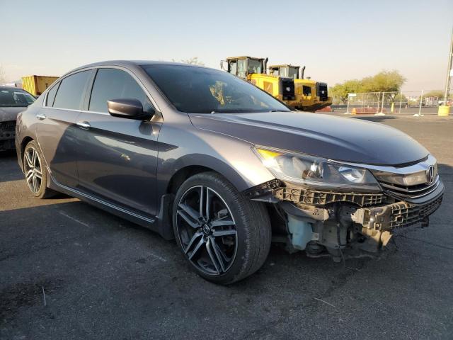 1HGCR2F59HA124406 - 2017 HONDA ACCORD SPORT GRAY photo 4