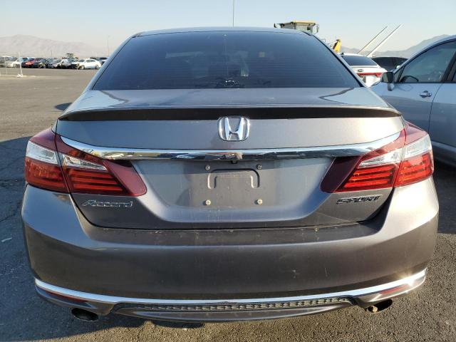 1HGCR2F59HA124406 - 2017 HONDA ACCORD SPORT GRAY photo 6