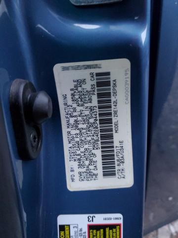 5YFBU4EE0CP044373 - 2012 TOYOTA COROLLA BASE BLUE photo 12