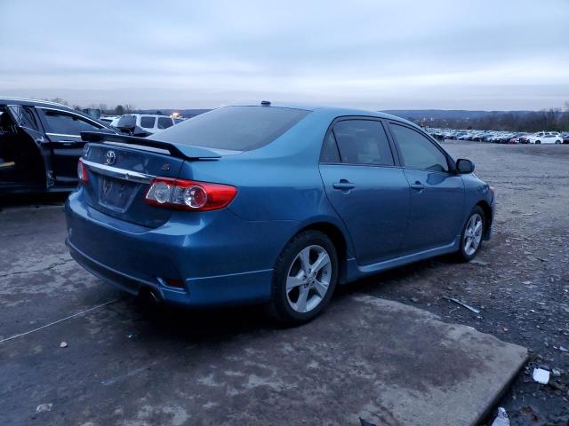 5YFBU4EE0CP044373 - 2012 TOYOTA COROLLA BASE BLUE photo 3