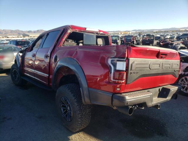 1FTFW1RG0LFA40241 - 2020 FORD F150 RAPTOR RED photo 2