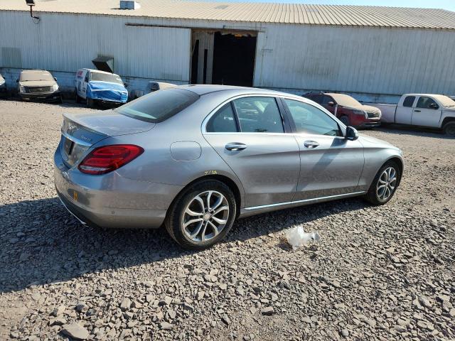 55SWF4KB7FU027073 - 2015 MERCEDES-BENZ C 300 4MATIC SILVER photo 3