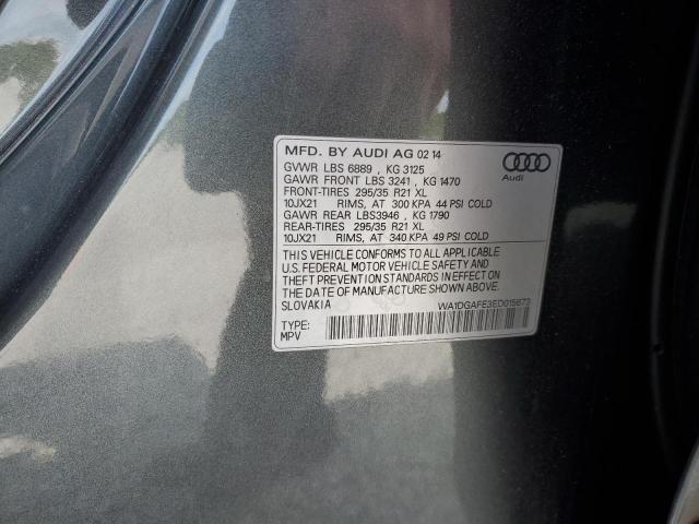WA1DGAFE3ED015673 - 2014 AUDI Q7 PRESTIGE CHARCOAL photo 12