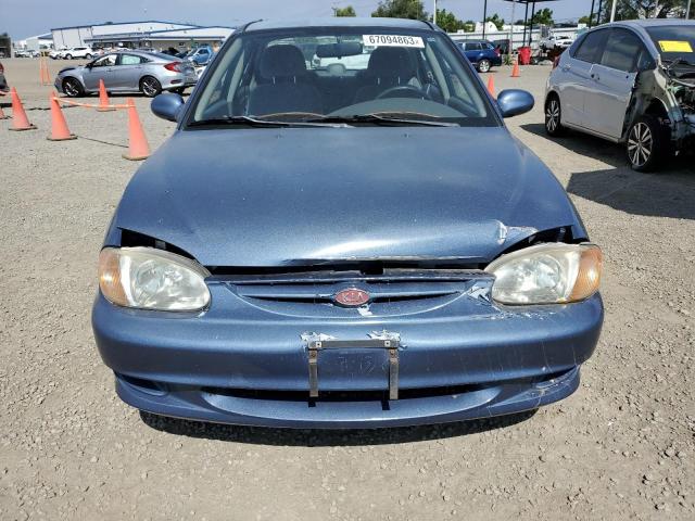 KNAFB121615022070 - 2001 KIA SEPHIA BASE BLUE photo 5