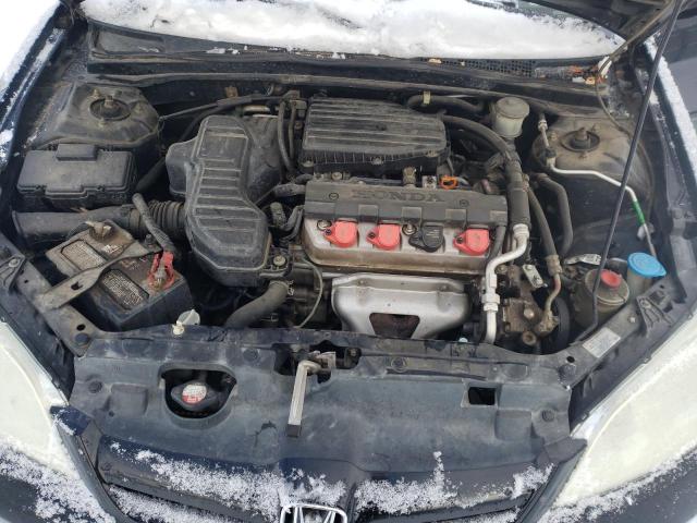 1HGES16385L001072 - 2005 HONDA CIVIC DX VP BLACK photo 11