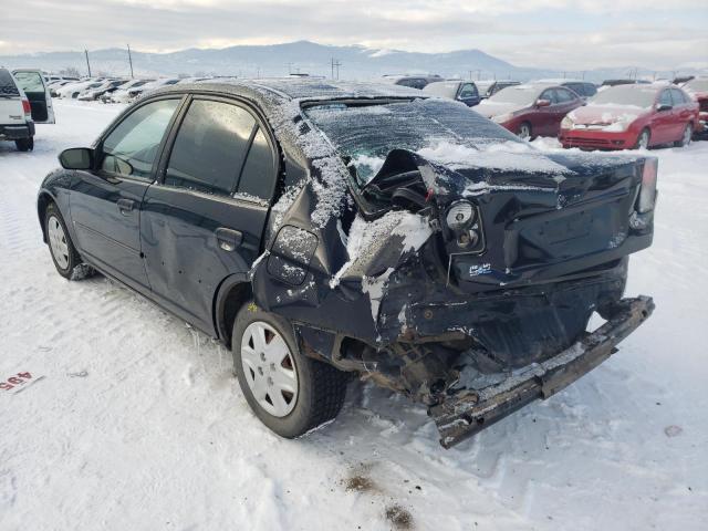 1HGES16385L001072 - 2005 HONDA CIVIC DX VP BLACK photo 2