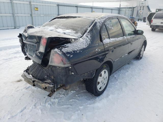 1HGES16385L001072 - 2005 HONDA CIVIC DX VP BLACK photo 3