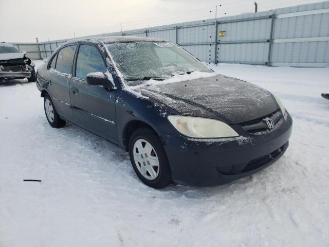 1HGES16385L001072 - 2005 HONDA CIVIC DX VP BLACK photo 4