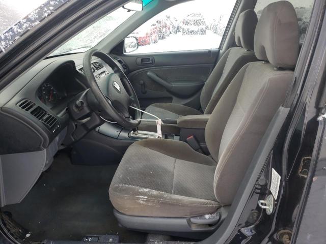1HGES16385L001072 - 2005 HONDA CIVIC DX VP BLACK photo 7