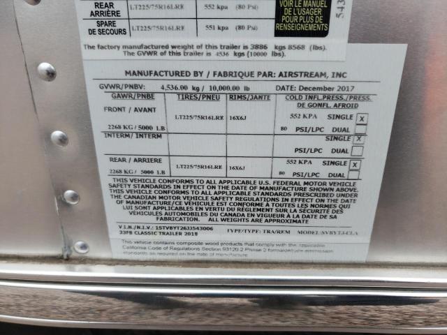 1STVBYT26JJ543006 - 2018 AIRS TRAVEL TRA ვერცხლისფერი ფოტო 10