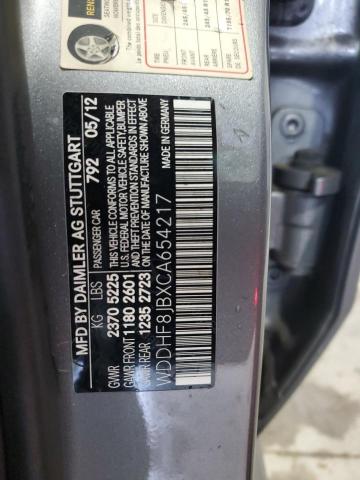 WDDHF8JBXCA654217 - 2012 MERCEDES-BENZ E 350 4MATIC SILVER photo 12