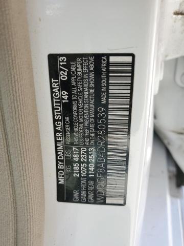 WDDGF8AB4DR280539 - 2013 MERCEDES-BENZ C 300 4MATIC WHITE photo 12