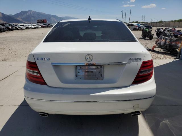 WDDGF8AB4DR280539 - 2013 MERCEDES-BENZ C 300 4MATIC WHITE photo 6