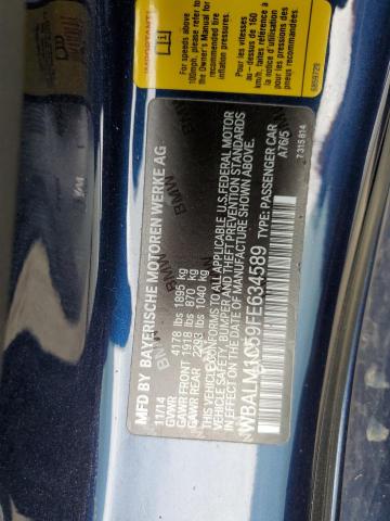 WBALM1C59FE634589 - 2015 BMW Z4 SDRIVE35IS Mavi foto 12