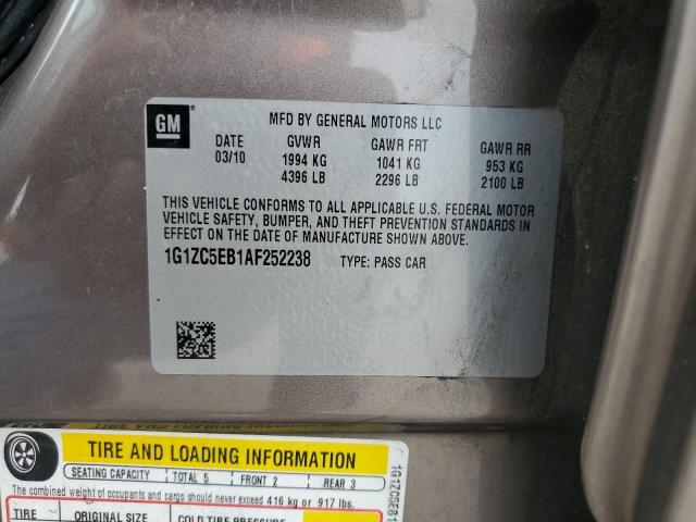 1G1ZC5EB1AF252238 - 2010 CHEVROLET MALIBU 1LT 米色 照片 12