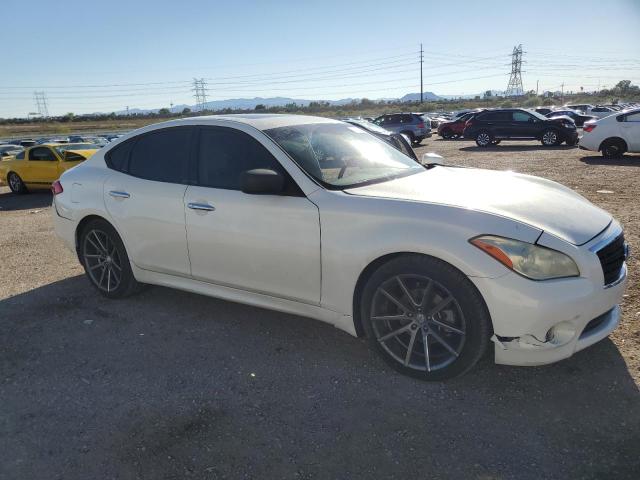 JN1AY1AP9BM520288 - 2011 INFINITI M56 WHITE photo 4