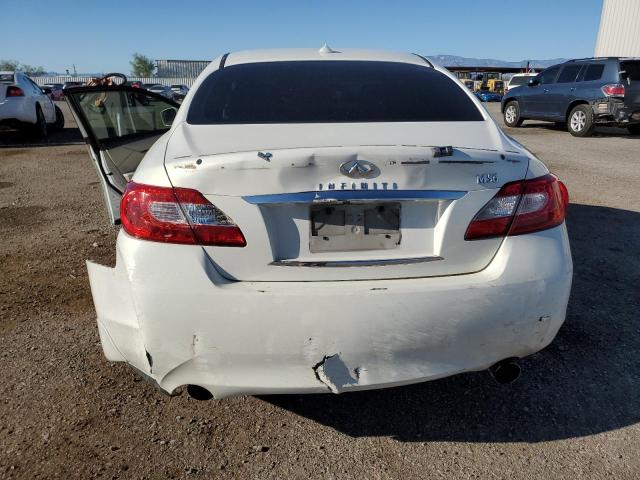 JN1AY1AP9BM520288 - 2011 INFINITI M56 WHITE photo 6