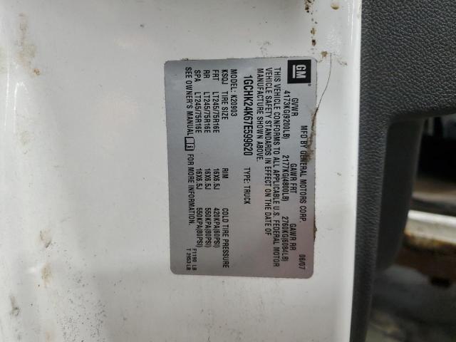1GCHK24K67E599620 - 2007 CHEVROLET SILVERADO K2500 HEAVY DUTY WHITE photo 13