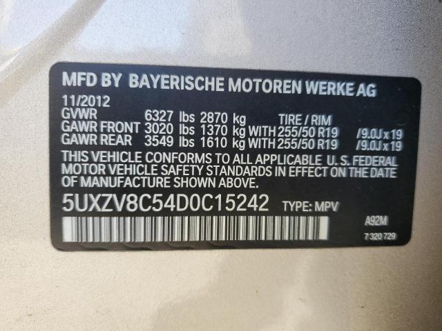 5UXZV8C54D0C15242 - 2013 BMW X5 XDRIVE50I GOLD photo 13