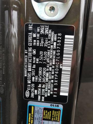 5XYP6DHC7LG075828 - 2020 KIA TELLURIDE S BROWN photo 13