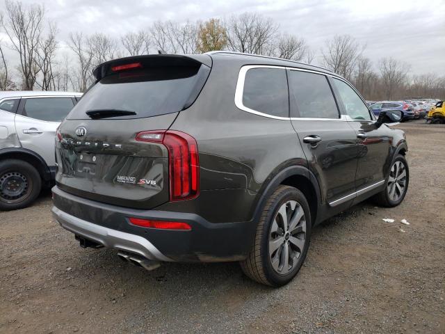 5XYP6DHC7LG075828 - 2020 KIA TELLURIDE S BROWN photo 3