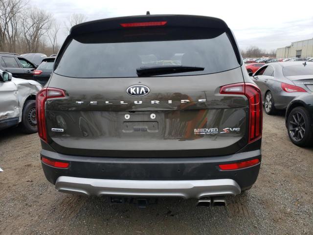 5XYP6DHC7LG075828 - 2020 KIA TELLURIDE S BROWN photo 6