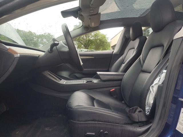 5YJ3E1EB3NF305113 - 2022 TESLA MODEL 3 Կապույտ լուսանկար 7