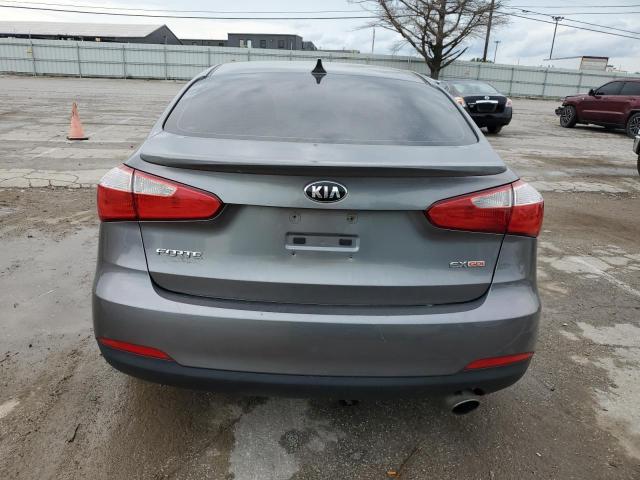 KNAFX4A84F5291922 - 2015 KIA FORTE EX GRAY photo 6