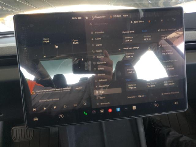 5YJ3E1EAXSF031766 - 2025 TESLA MODEL 3 GRAY photo 9