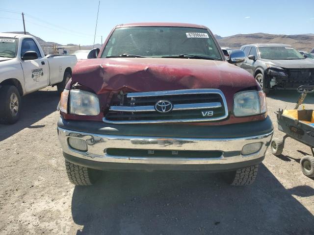 5TBBT44112S255386 - 2002 TOYOTA TUNDRA ACCESS CAB ბურგუნდია ფოტო 5