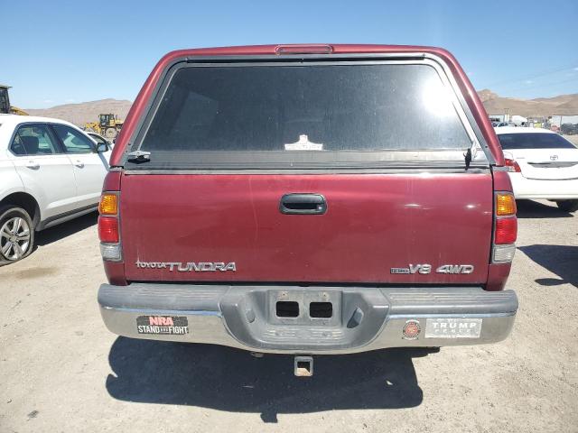 5TBBT44112S255386 - 2002 TOYOTA TUNDRA ACCESS CAB ბურგუნდია ფოტო 6